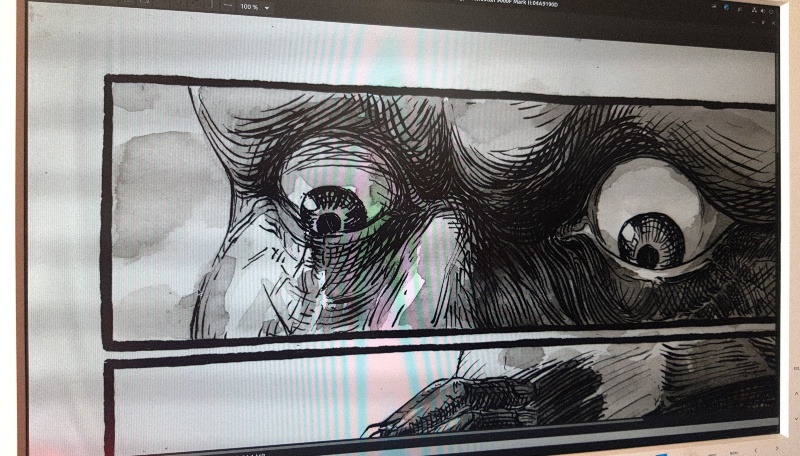 deerbard's tweet photo. Slowly scanning #theFisher #theFisherProject 

How am I going to add text? Still don’t know. It’s a big experiment. https://t.co/OnXSt4rBp9