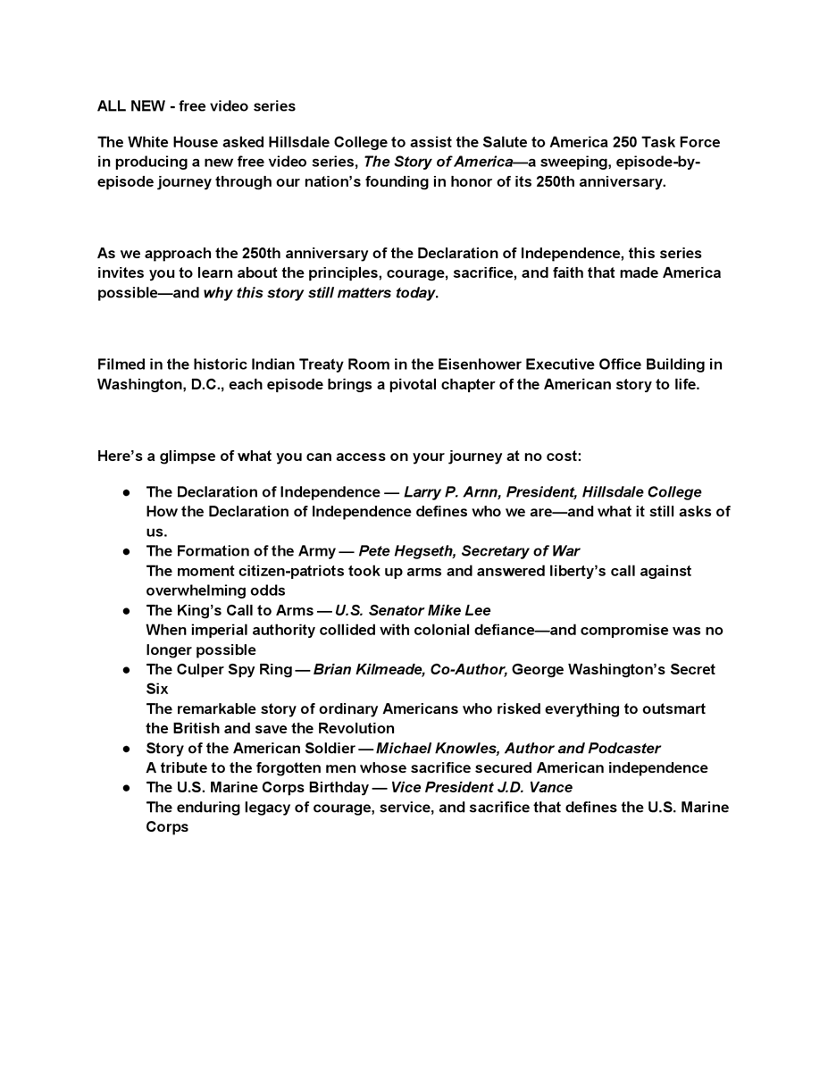 KurisutaBlue's tweet image. The Story of America by Hillsdale College

info.hillsdale.edu/e3t/Ctc/LS+113…

#hillsdalecollege #students #education #declarationofindependence #holiday #4thofjuly #school #videos #free