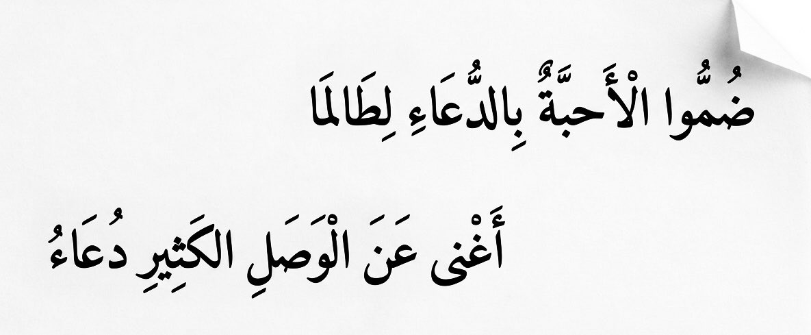 بيت شعر عربي كل يوم tweet media