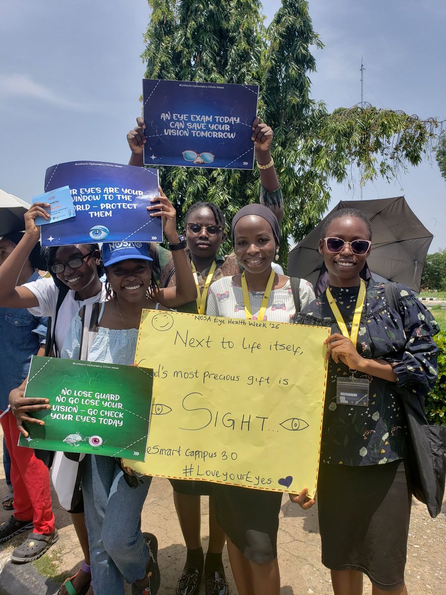 NOSA_UNILORIN's tweet photo. On the move for a clearer future 👁️✨
Taking the message to the people—your sight matters!

#EyeSmartCampus3_0
#HealthyEyesHealthyLife
#NOSAUNILORIN https://t.co/KhLbPxo7U9