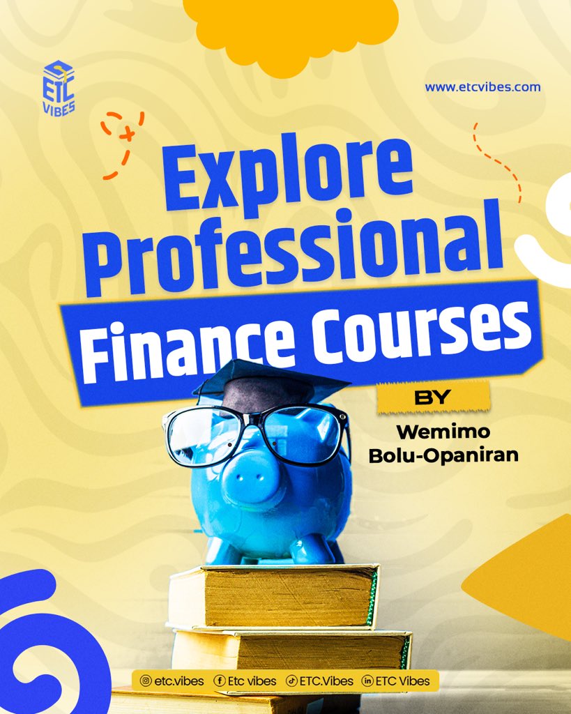 etcvibes's tweet image. Take a course in finance today and get certified.🤩

Visit: etcvibes.com

Channel: whatsapp.com/channel/0029Va…

#etcvibes #professionalcourses #certification #skills