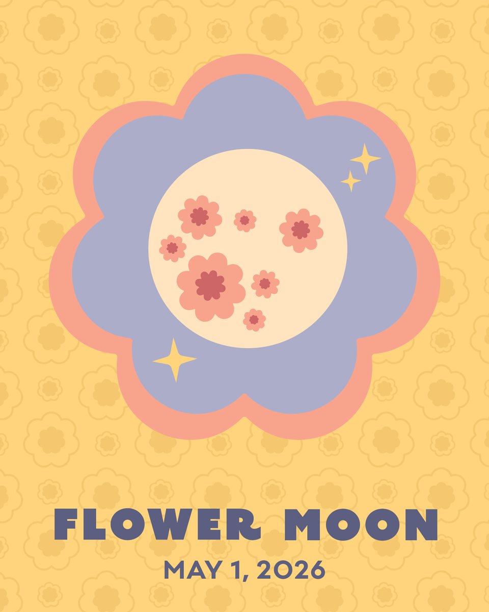 EightMoonMSP's tweet image. ✨ 🌸 Spring is in full bloom with tonight’s Flower Moon, signaling the peak of the season. As we move forward in the month of May, be sure to take some time to smell the roses. 🌸 ✨ 

#EightMoon #FlowerMoon  #GraphicDesign #DesignAgency #SaintPaul #TwinCities #WomenOwned