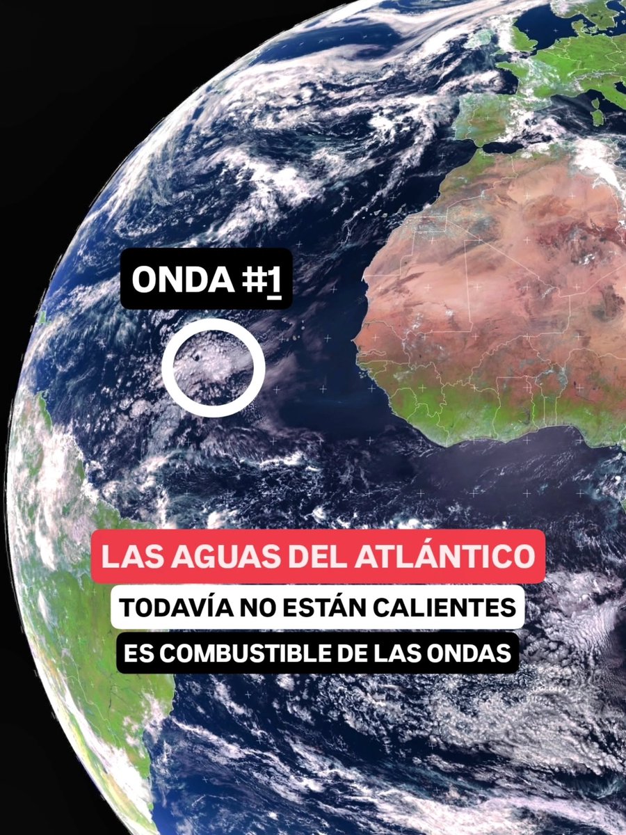 JeanSuriel's tweet photo. 🔴🔴TOMEN NOTA | Inicia mayo y ya hoy se ha formado la primera onda tropical de la temporada 2026 y la primera en desarrollarse tan temprano en los últimos 15 años: las primeras ondas no suelen llegan hasta República Dominicana debido a que transitan en bajas latitudes.

🔴Son vaguadas invertidas que salen desde África y se desplazan muy cerca de la línea monzónica de inestabilidad (ITCZ) que rodea al planeta próximo al ecuador: traen nubosidad, lluvias y ráfagas cuando inciden en el país.

🔴En los últimos 15 años este ha sido el desarrollo de la primera onda:

⚠️2026: 1 mayo
⚠️2025: 18 mayo
⚠️2024: 22 mayo
⚠️2023: 15 mayo
⚠️2022: 8 mayo
⚠️2021: 21 mayo
⚠️2020: 17 mayo
⚠️2019: 20 mayo
⚠️2018: 15 mayo
⚠️2017: 7 mayo
⚠️2016: 17 mayo
⚠️2015: 21 mayo
⚠️2014: 12 mayo
⚠️2013: 15 mayo
⚠️2012: 16 mayo

🔴Otros años que presentaron formación temprana fueron el 2022 (8 de mayo) y el 2017 (7 de mayo): este 2026 se coloca en primer lugar.

🔴El 70% de los huracanes que se forman en el Atlántico se desarrollan a partir de ondas tropicales que encuentran condiciones atmosféricas y oceánicas favorables para intensificarse.

➡️TRANQUILOS: Por el momento no hay potencial de desarrollo ciclónico en el Atlántico.

📌10:50 AM | 1.5.2026

✅️ https://t.co/WlQFg167bk 
➡️ @AgendaClimatica 
▶️ https://t.co/OBEFwksFsW