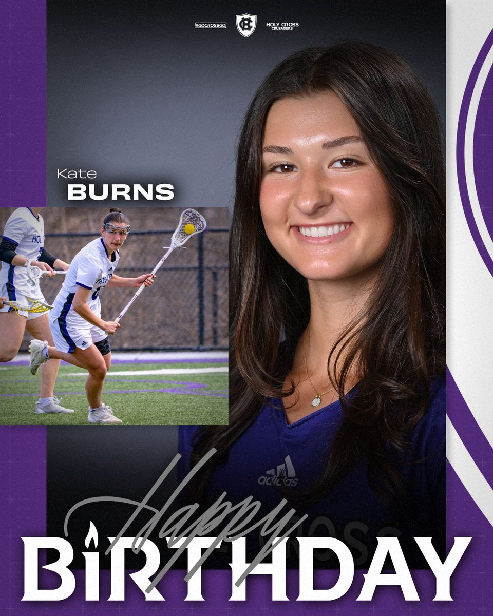 HCrossWLAX's tweet photo. Sending Happy Birthday wishes to Kate Burns! 🎂🥳

#GoCrossGo https://t.co/i4piclgR60