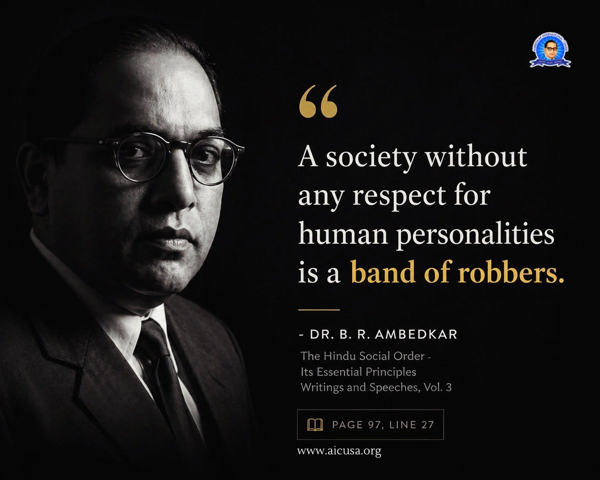 Most people read this line and think it’s just a powerful statement.

But if you read the full page, Babasaheb is saying something deeper.

He explains that yes-people are unequal in strength, talent, wealth.
That’s a fact.

But none of that gives anyone the moral right to