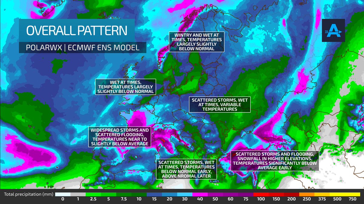 WeatherActionEU's tweet image. 📅10 DAY OUTLOOK:
- Scattered storms and flooding across much of Europe, widespread storms in Western Europe
- Wintry in Scandinavia
- Snow in higher elevations in Turkiye
- Tons of rain in Norway
Check out our graphic for details!
#weather #europe #storms