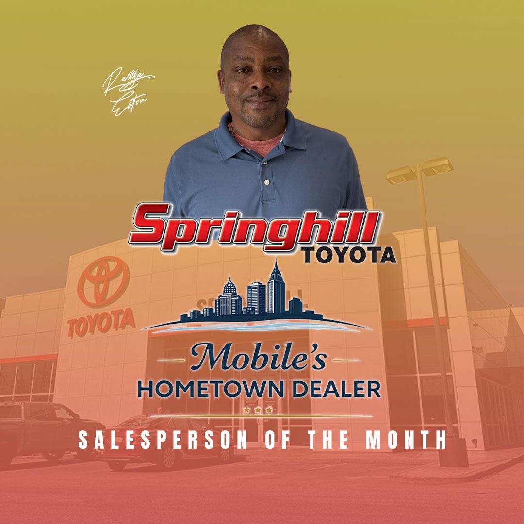 🤝 Helping you every step of the way, discover your perfect vehicle today! 

🏆 Congratulations to our Salesperson of the Month: Reggie Eaton

📱Call Reggie &amp; our team at 251-450-1000