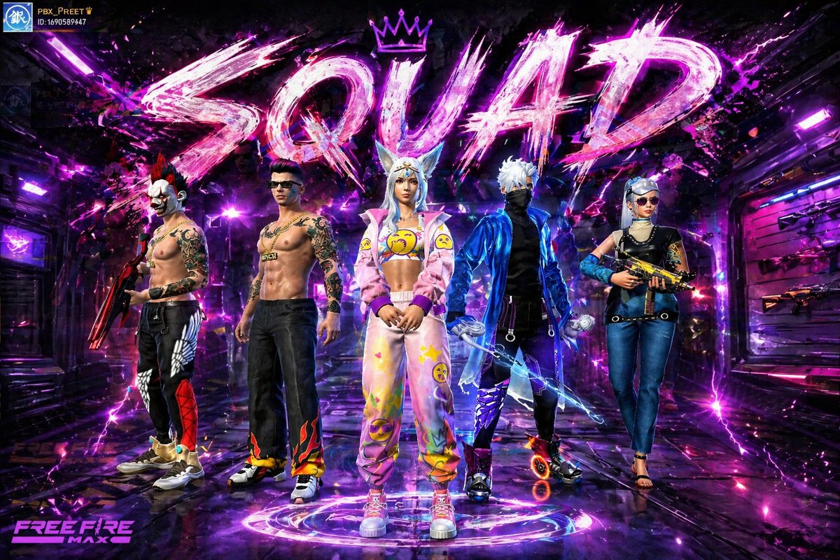 preet_tweetzz56's tweet image. #freefire #squad #freefiremax #friends