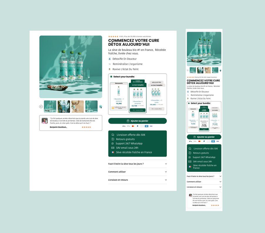 SammyLandix4o's tweet image. If you’re selling products like this and not converting… it’s your page.

I redesigned this product page to improve clarity, trust, and conversions.

Clean layout. Strong CTA. Better structure.

Want something like this for your store?
DM me “FIX”

#Ecommerce #Shopify #DTC #CRO