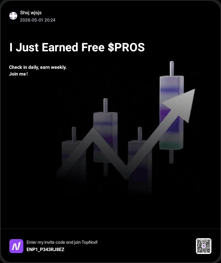 manav4100981's tweet photo. Just joined TopNod Energy Park ⚡️
Simple tasks → earn Energy → share weekly $PROS rewards.
The more people join, the bigger the reward pool 
Worth a try！
#topnodenergy
https://t.co/R3wfR1SvuM https://t.co/t5oQYZwT8a