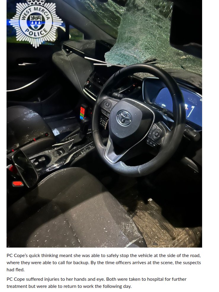 crochetjenny's tweet image. Throwing a bin at a moving Police Car 🤬  Daniel Hodnett, a 2 year suspended sentence and to carry out 150 hours of unpaid work. The 17 year old was referred to the Youth Offending Team.😐
#ThinBlueLine    
westmercia.police.uk/news/west-merc…