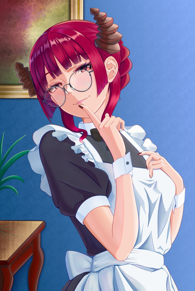 CyferHiud's tweet photo. Mayo mes de las Maid espero que les guste el fanart #Schlangenart https://t.co/wJzXflfNhz