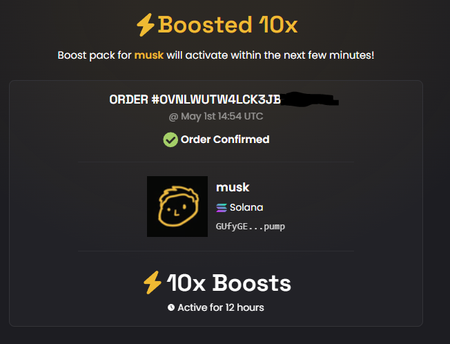 The_DexVault's tweet photo. 10x boost is active for $MUSK!
12 chads one boost 2,5 hours to complete. That musky harry balls guy that can move markets with a single tweet, the testicle coin meta and 950 holders.
Just a matter of time before we the secretion all over TL. #DexVault #VAULT
#MUSK
GUfyGEF62BUUqj5f5PveZknhBQMWWFSXm2jqAdikpump