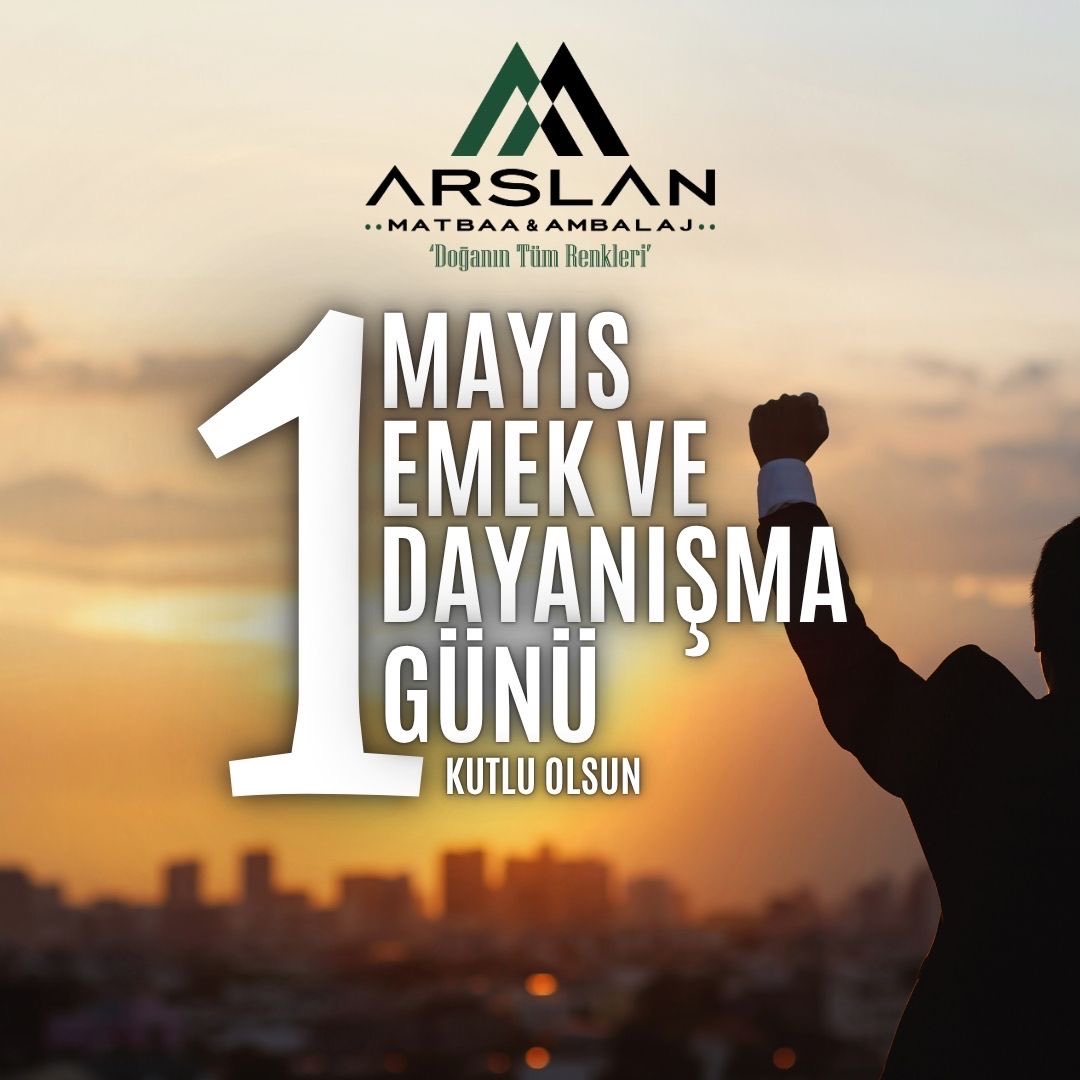 arslanmatbaacom's tweet photo. Alın teriyle, emekle var olan herkese gönülden teşekkür ederiz 🤍

Arslan Matbaa Ambalaj Sanayi A.Ş. ailesi olarak 1 Mayıs Emek ve Dayanışma Günü’nüz kutlu olsun.

#1Mayıs #Emek #Dayanışma https://t.co/GI64IPyvEY