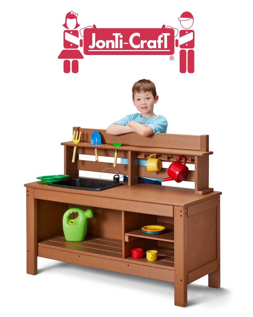 JontiCraft's tweet photo. Where mud pies become masterpieces! 
 
Jonti-Craft's® Mud Kitchen is built for hands-on learning and big imaginations! 
 
Ready to stir up creativity outdoors? Explore the Mud Kitchen today: https://t.co/CNQLHrX6EW 
 
  #JontiCraft #MudKitchen #SensoryPlay #OutdoorLearning https://t.co/4oS5GQQhgK
