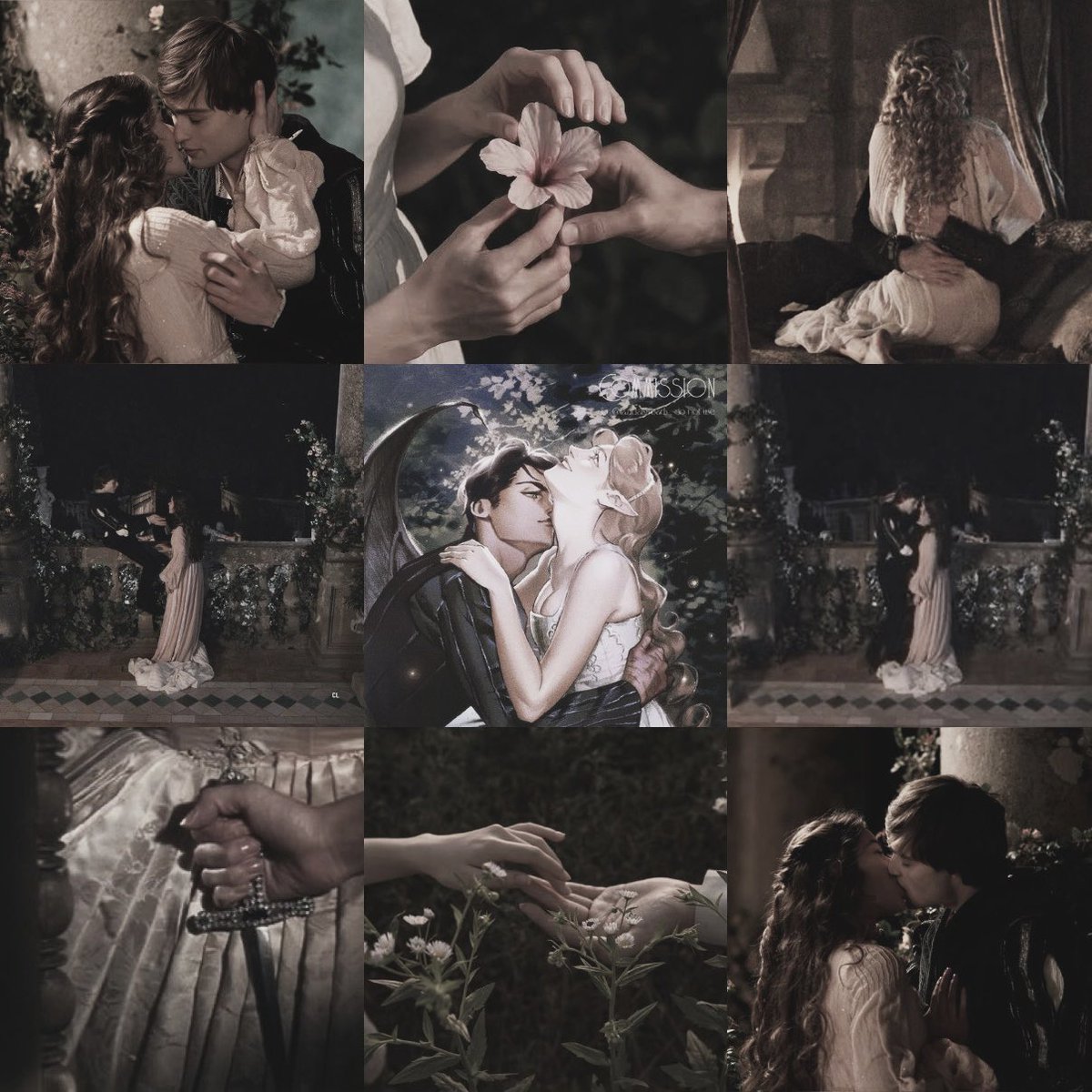 evaelains's tweet photo. 𐙚   elriel month — day 1:
                  fairytales ♡

elain and azriel as romeo and juliet. 🗡️🥀 https://t.co/Tq6bUKeLdz