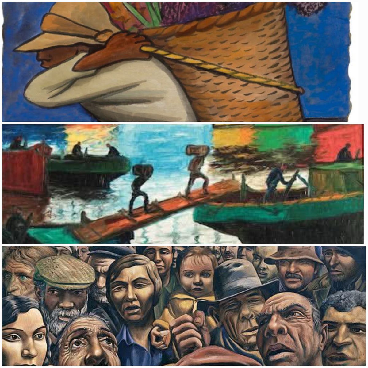 juana264's tweet photo. " cargador de flores" diego Rivera
" día luminoso" benito quinquela martín
"Manifestación "de Antonio berni
Feliz día del trabajador https://t.co/x8XeFlQtON