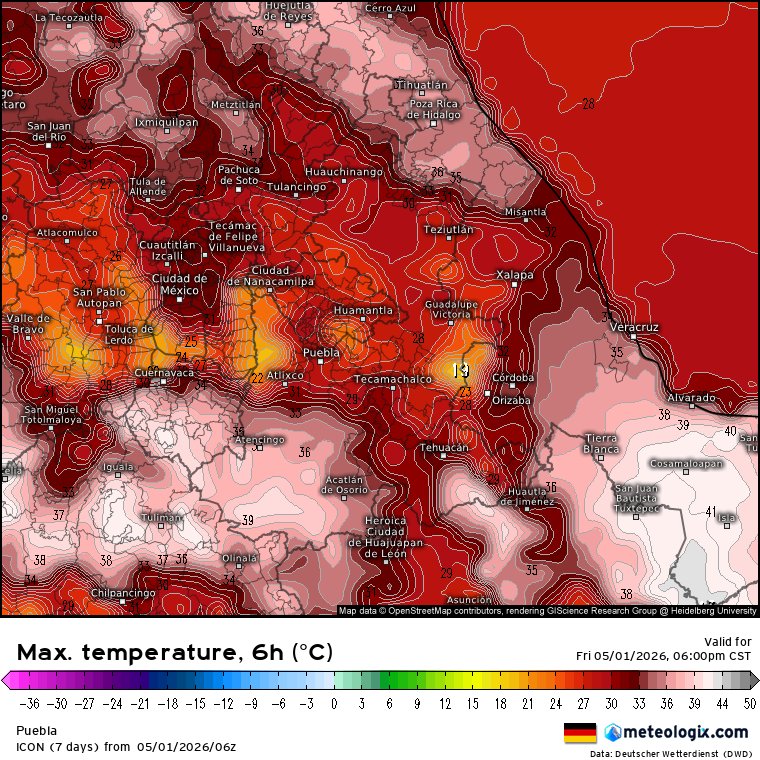 Meteorología Puebla tweet media