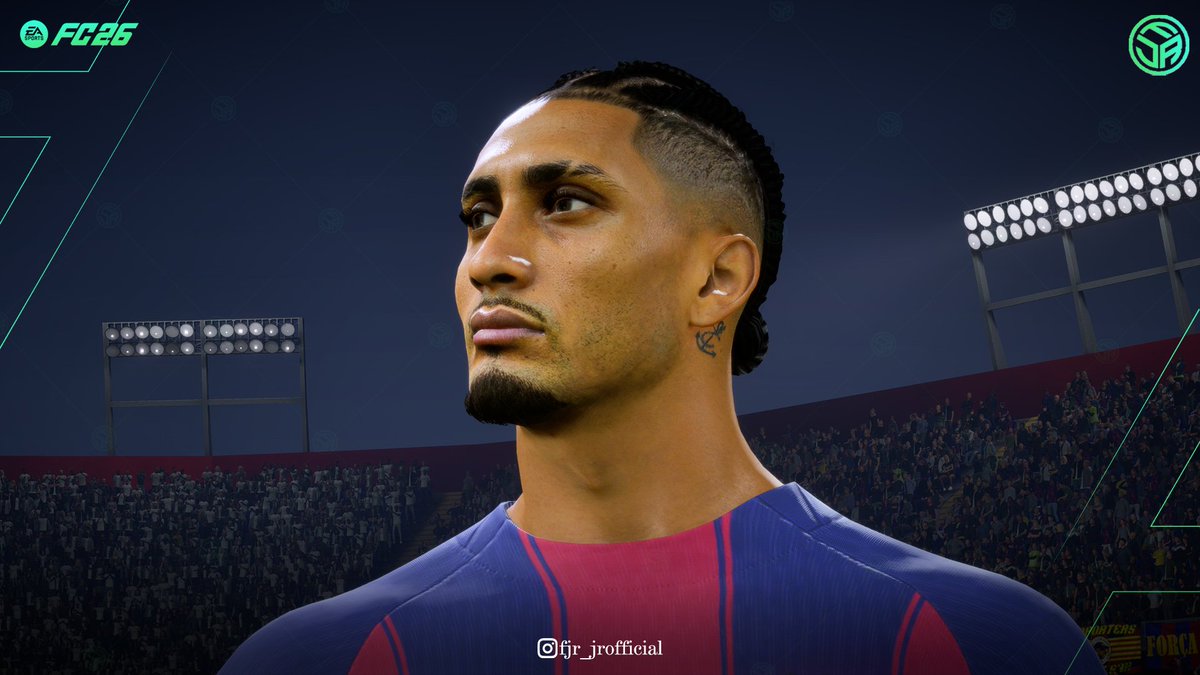 fjr_jrofficial's tweet photo. [FC 26] Raphinha 3.0 - FC Barcelona

All mods are available at the link ⬇️
🖇️ https://t.co/EFpLJDyjsM

Become a member to get access all contents &amp; Discounted💰

#customhead
#Tattoos
#FC26 
#EAFC26 
@EASPORTSFC https://t.co/QcNFvMeLXl