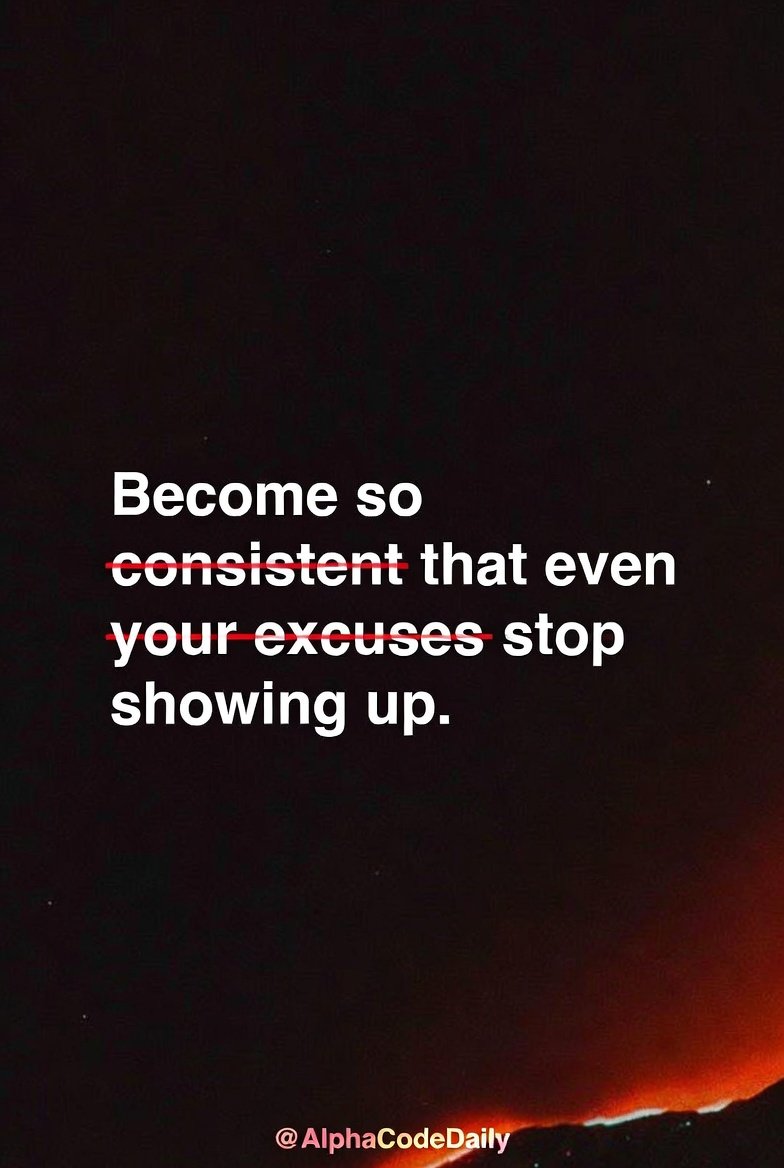 AlphaCodeDaily's tweet image. Become so consistent that even your excuses stop showing up... Discipline over motivation.

#AlphaMindset #ConsistencyWins #NoExcuses #DailyDiscipline #AlphaCodeDaily