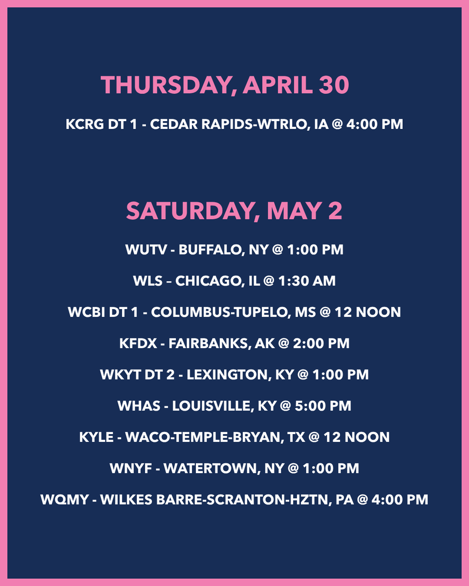 CherryBlossFest's tweet photo. Missed the celebration? There’s still time to tune in! 🌸

The National Cherry Blossom Festival Parade® presented by @TheEventsDC  is heading to screens across the country. 

Visit our website for the full national syndication schedule—airing nationwide through June 30! https://t.co/tLDTDuBrd6