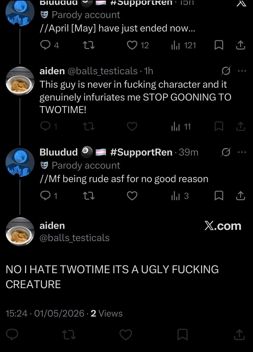 Bluudud 🎱🏳️‍⚧️ #SupportRen tweet media