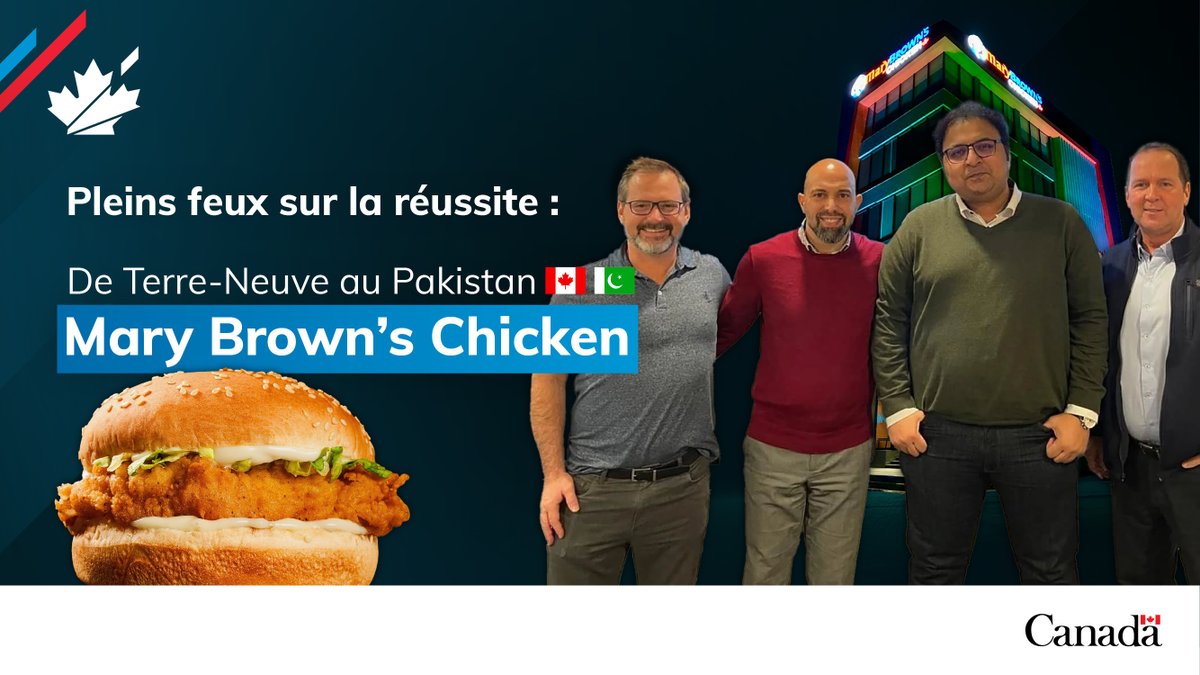 SDC_TCS's tweet image. Pour ouvrir un restaurant de poulet frit au #Pakistan, il ne suffit pas d’avoir des saveurs audacieuses. 

@MaryBrowns a adapté son menu et sa stratégie d’#exportation en restant fièrement canadien, avec notre appui pour son entrée sur le marché : ow.ly/f4pG50YTc1g