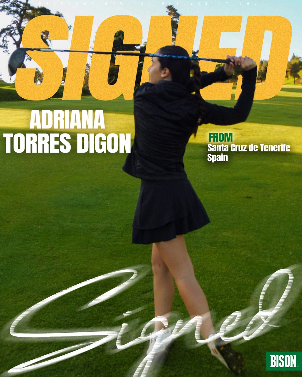 OBU_WGolf's tweet image. Bringing this Spaniard to Shawnee! Welcome, Adriana! 
#OnToVictory