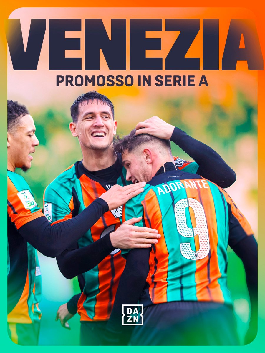 🟠 Pese a liarla contra el Spezia, EL VENEZIA ES NUEVO EQUIPO DE SERIE A.

Están de vuelta un año después a la máxima división del fútbol italiano.