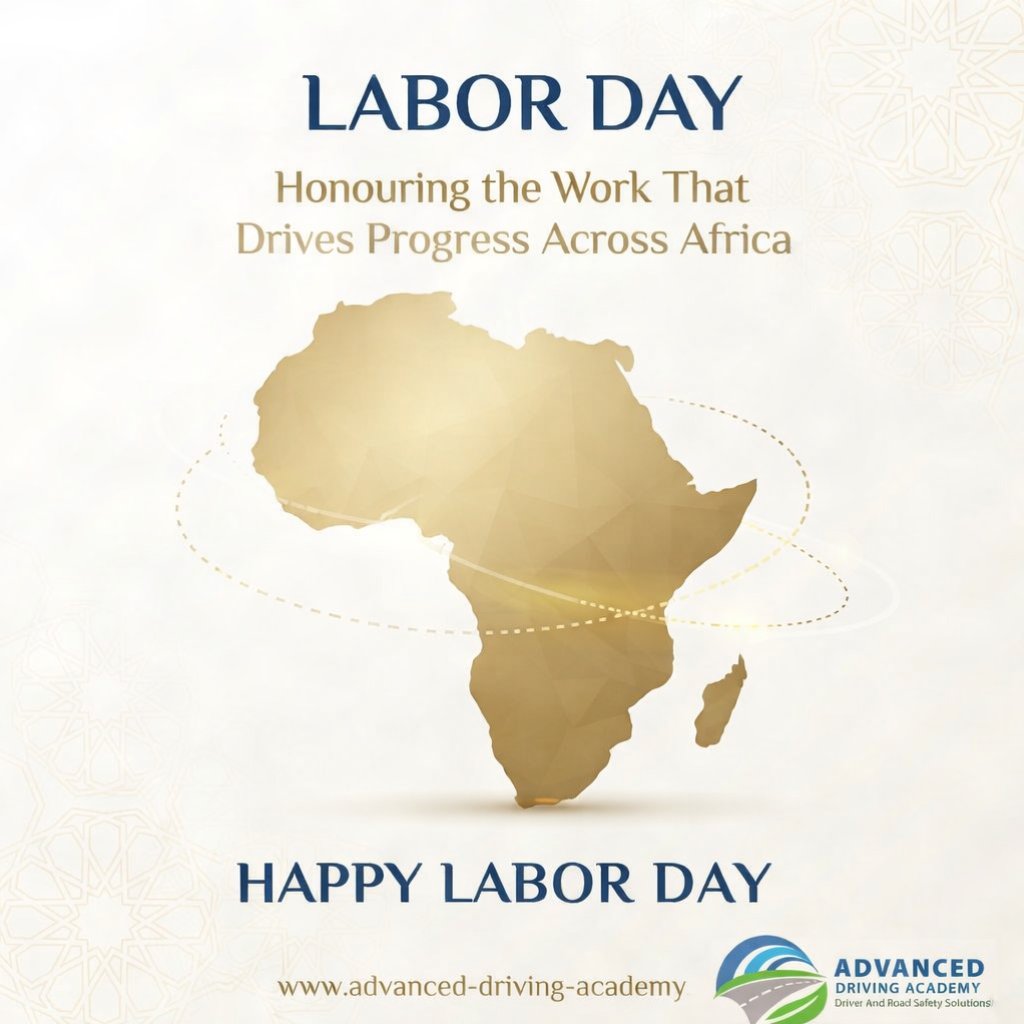 adaafricax's tweet image. Labour Day recognises the resilience behind progress across Africa and the world.

Safety remains essential in every operational system.

advanced-driving-academy.com
Review driver safety systems.

#LabourDay #Africa #FleetSafety #DriverTraining #RoadSafety #Operations #Safety