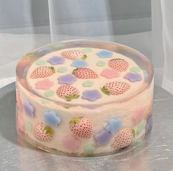 daily_dolce's tweet photo. Jelly covered sponge cake made by eatnunchi https://t.co/iybM4pLung