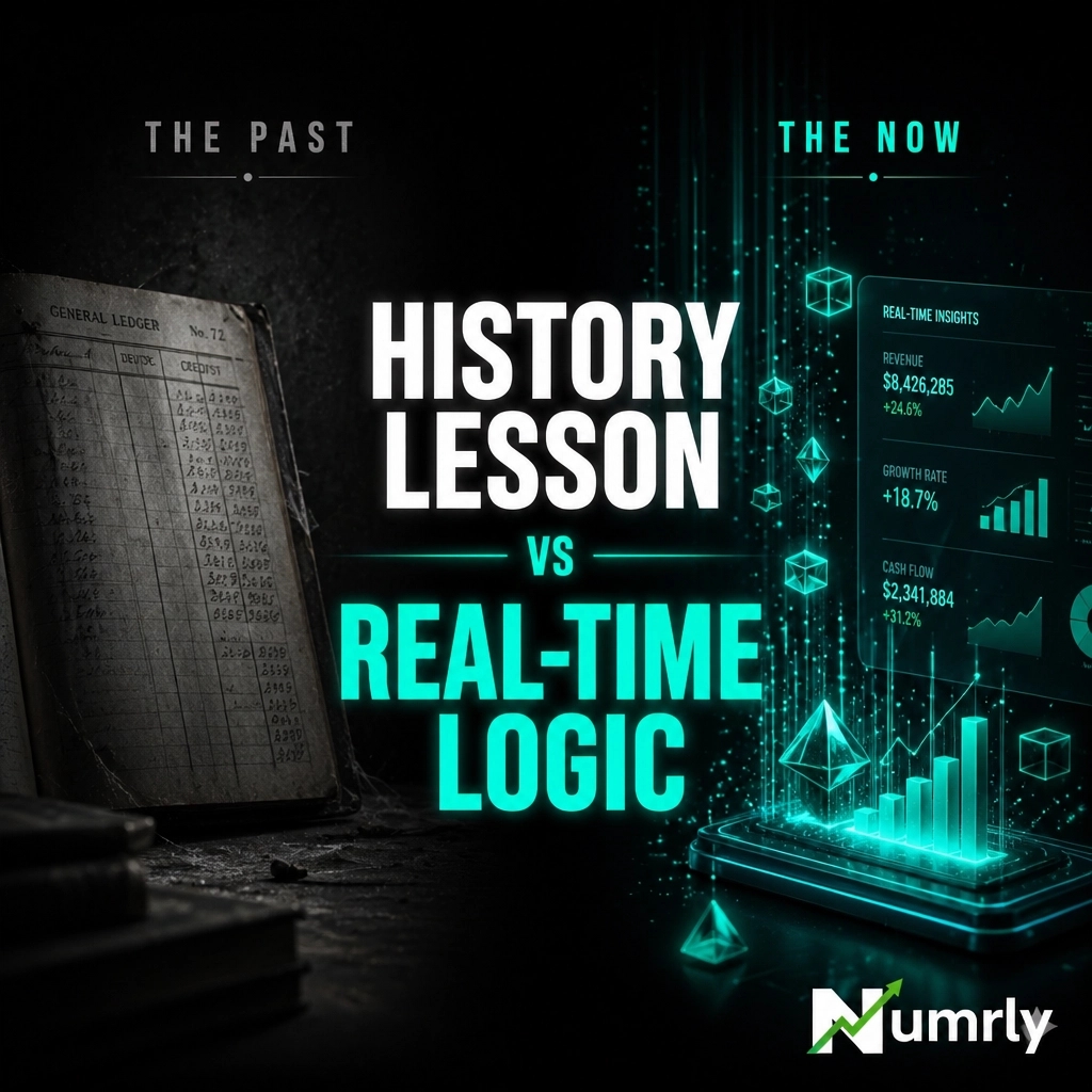 NumrlyLLC's tweet image. The monthly close is a history lesson, not a strategy. 

You can't lead a business looking through a rearview mirror. Legacy cycles create friction. AI creates logic.

Numrly moves you from 'what happened' to 'what is happening.'

#FinTech #AI #Business #Numrly