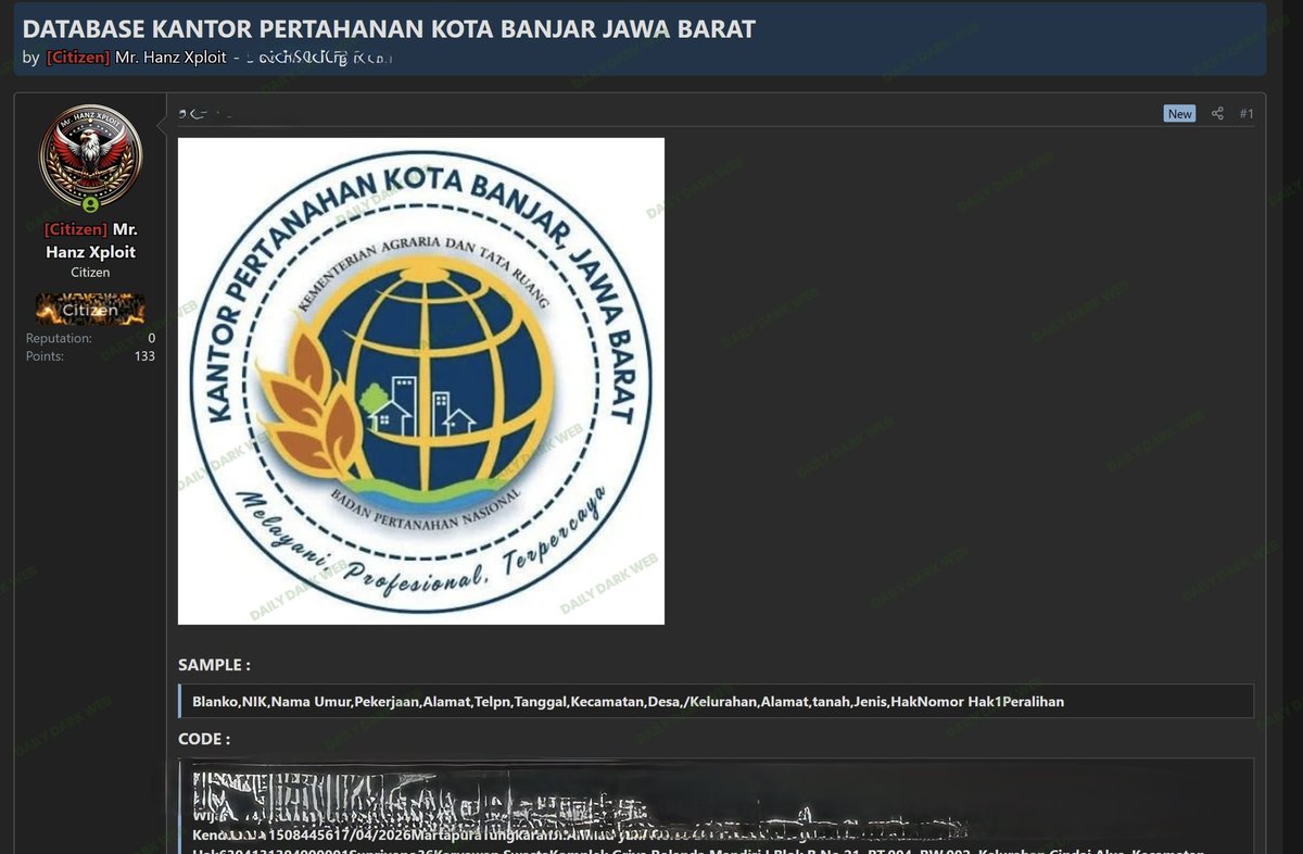 Dark Web Intelligence tweet media