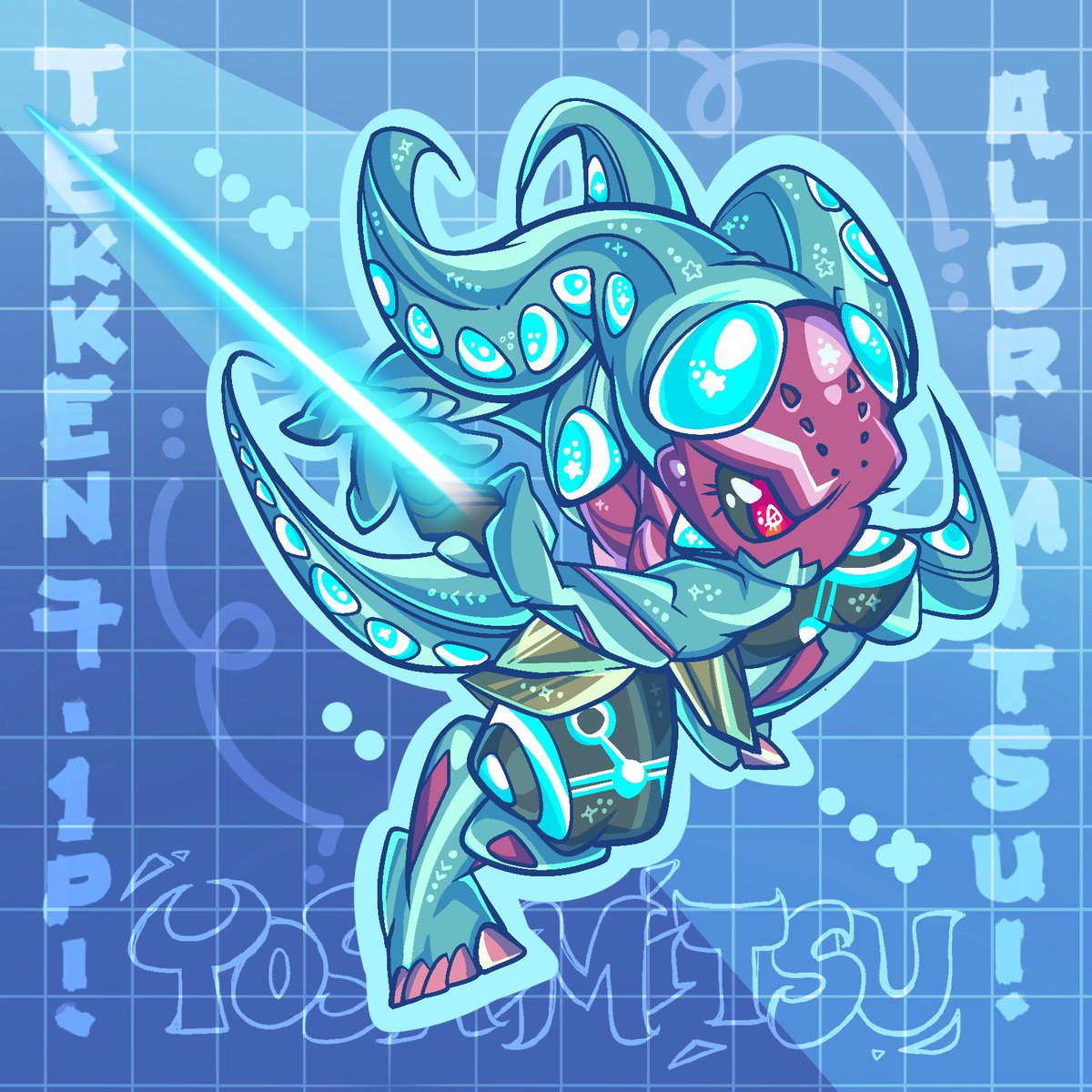 TEKKEN 7 YOSHIMITSU 🩵✨ He looks so freaky with the tentacles