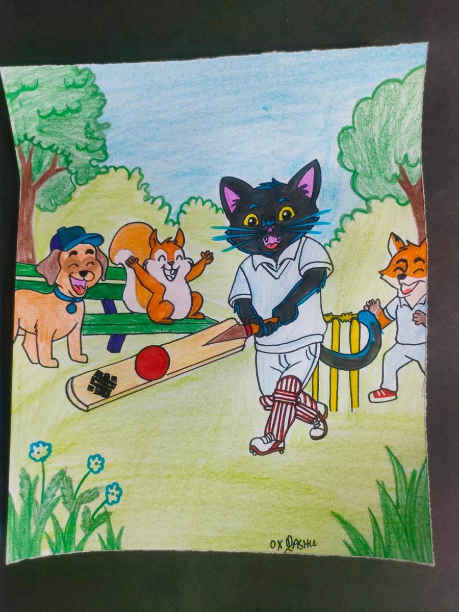 siggy the cricketer

siggy is the best player in the town and the ritual league is going on
siggy and his whole team stood together and enjoyed the match

they needed 6 runs from 1 ball, but all the other animals were out
only siggy was left at the crease

the opposite team