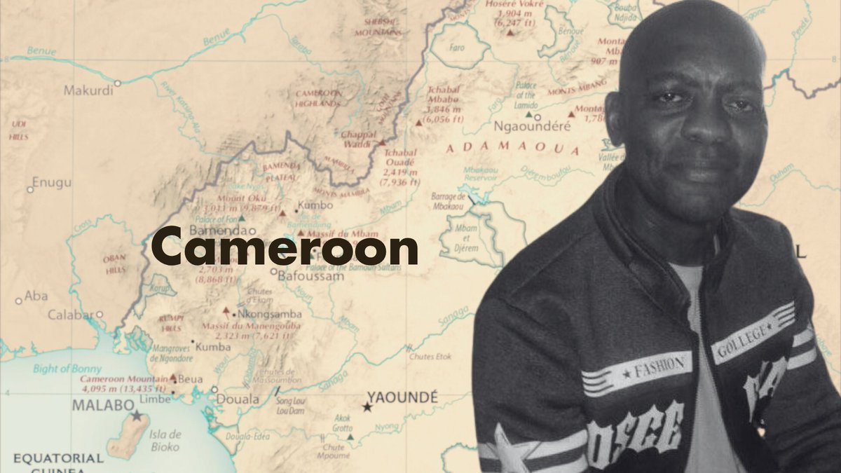 freedomnoworg's tweet image. In January 2017, Thomas Awah visited the Anglophone region of #Cameroon to report on protests there. He was sentenced to 11 years in prison on terrorism-related charges. Other imprisoned Cameroonian journalists include Tsi Conrad and Mancho Bibixy (2/8) freedom-now.org/cases/thomas-a…