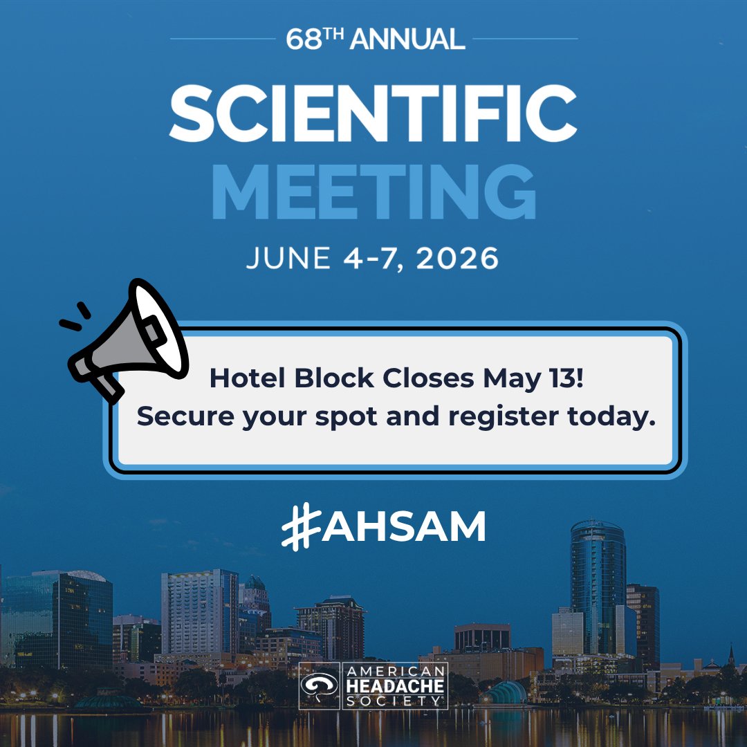 American Headache Society tweet media