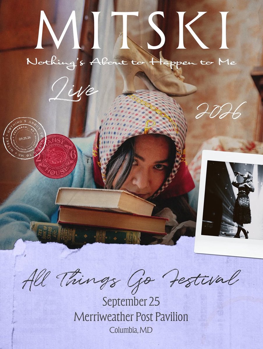 concertleaks's tweet image. Mitski will be headlining All Things Go Festival in September, joining Hayley Williams!