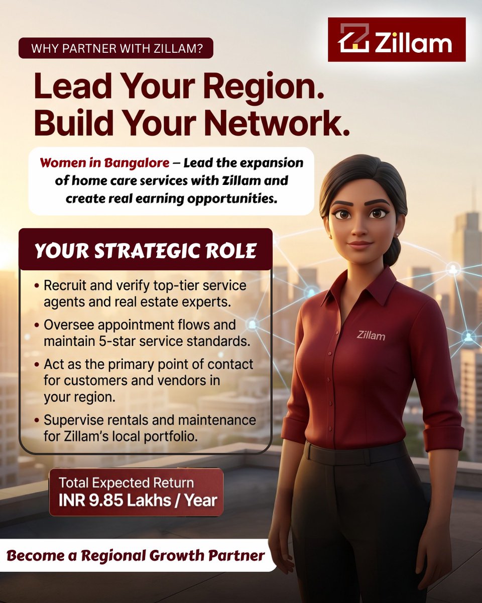 zillamapp's tweet image. Ready to lead your region and create a strong local network?
Step into a professionally structured opportunity with Zillam and grow a trusted service ecosystem while building consistent returns. 🚀

Take Charge as a Regional Growth Partner 👇
zillam.com/regional-growt…

#Partnership