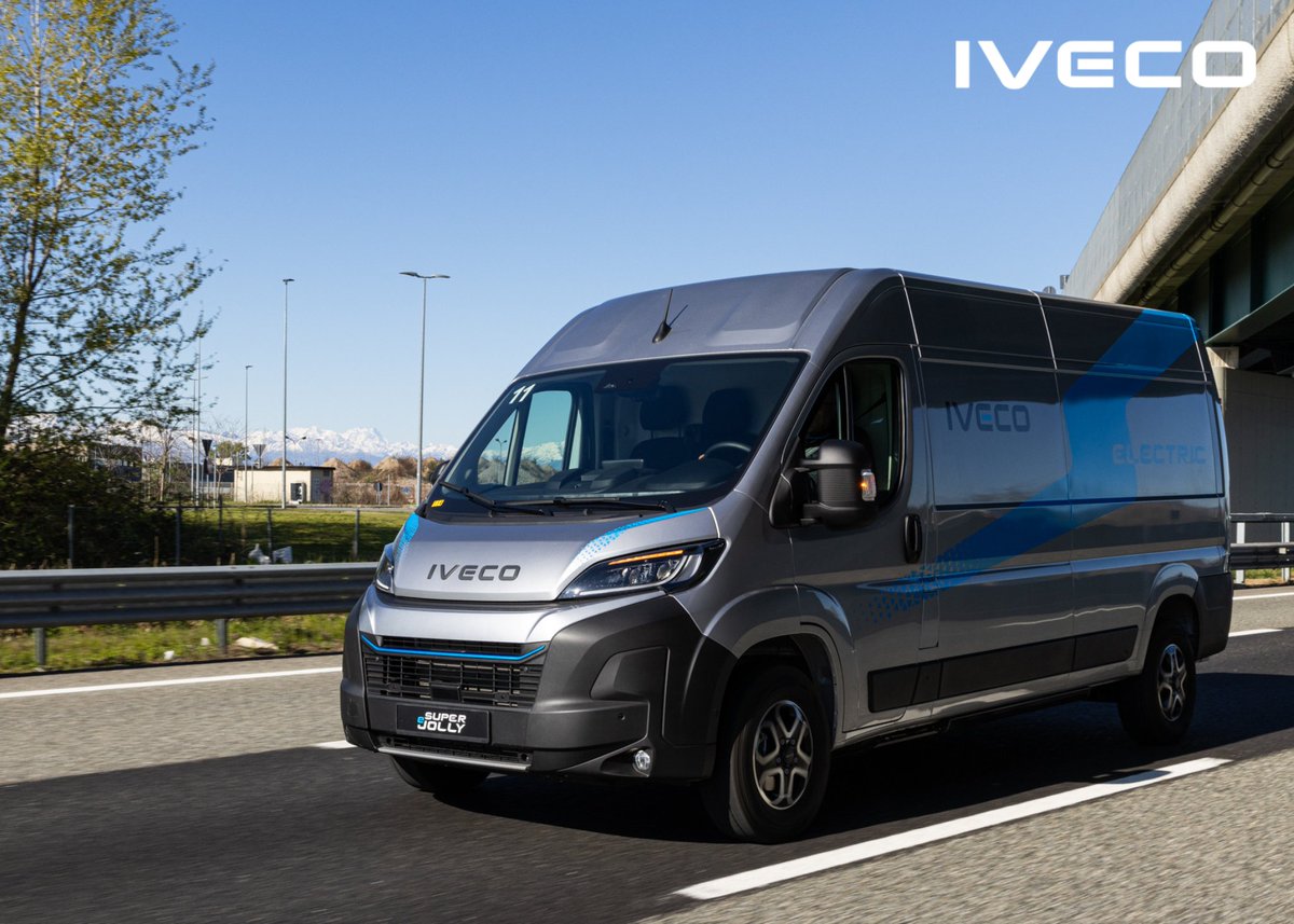 IVECOUK's tweet image. eSuperJolly is designed for commanding performance and smooth handling on all urban missions. 

Book a test drive: iveco-dealership.co.uk/test-drive

#IVECO #eSuperJolly #ElectricVan