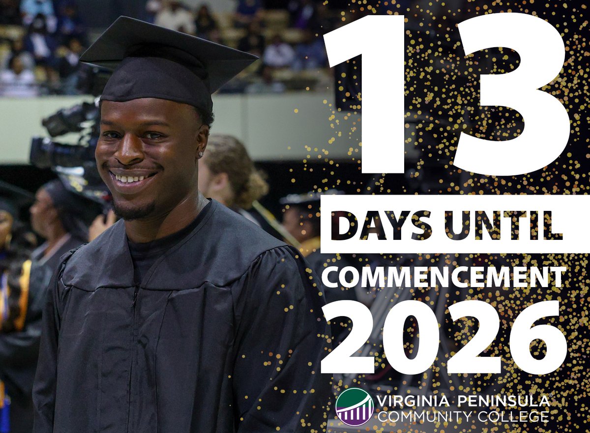 VPCCva's tweet image. Two weeks away and we're feeling it. 🎉 Shoutout to the Class of 2026 — your hard work, late nights, and determination brought you here. We see you. We're proud of you. COMMENCEMENT DETAILS: hubs.li/Q04cDyv50 #graduation #commencement #vpccva