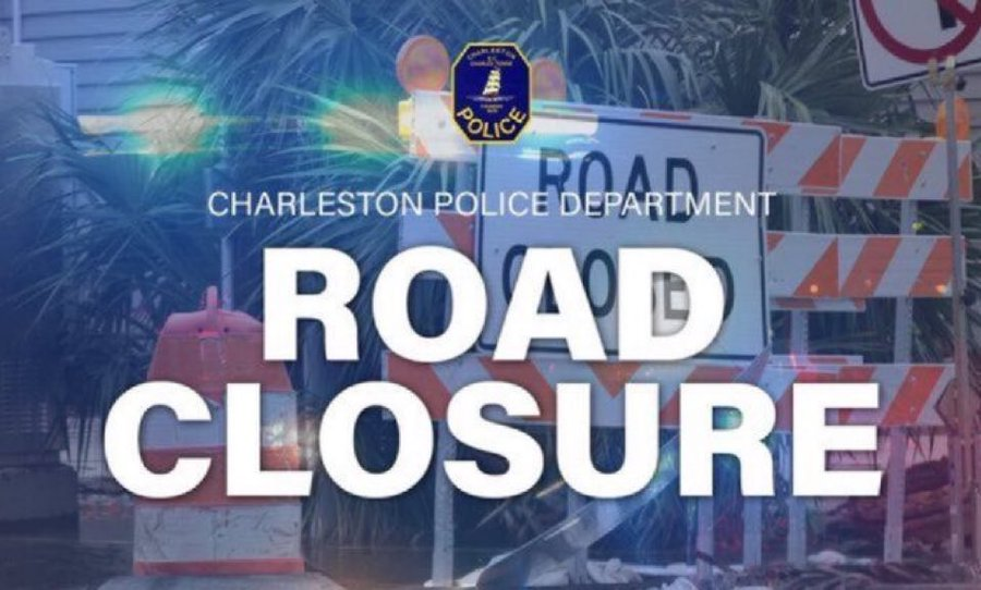 CharlestonPD's tweet photo. The PEDESTRIAN WALKWAY on the Ravenel Bridge is now closed for Air Show operations. Check https://t.co/N654CgiN9B for a list of complete closures and Air Show updates. #chsnews #chstrfc https://t.co/DRoXjSK5TT