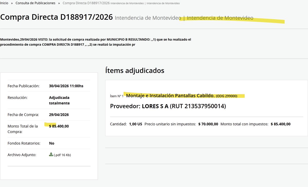 MartinFitz23506's tweet photo. MUNICIPIO B: Los montevideanos pagaron $193.400 para presentación del Plan de Desarrollo Municipal de Patricia Soria

$ 108.000 Impresión Librillos 
$ 85.400 Montaje e Instalación Pantallas Cabildo https://t.co/zUSx6L0zAK
