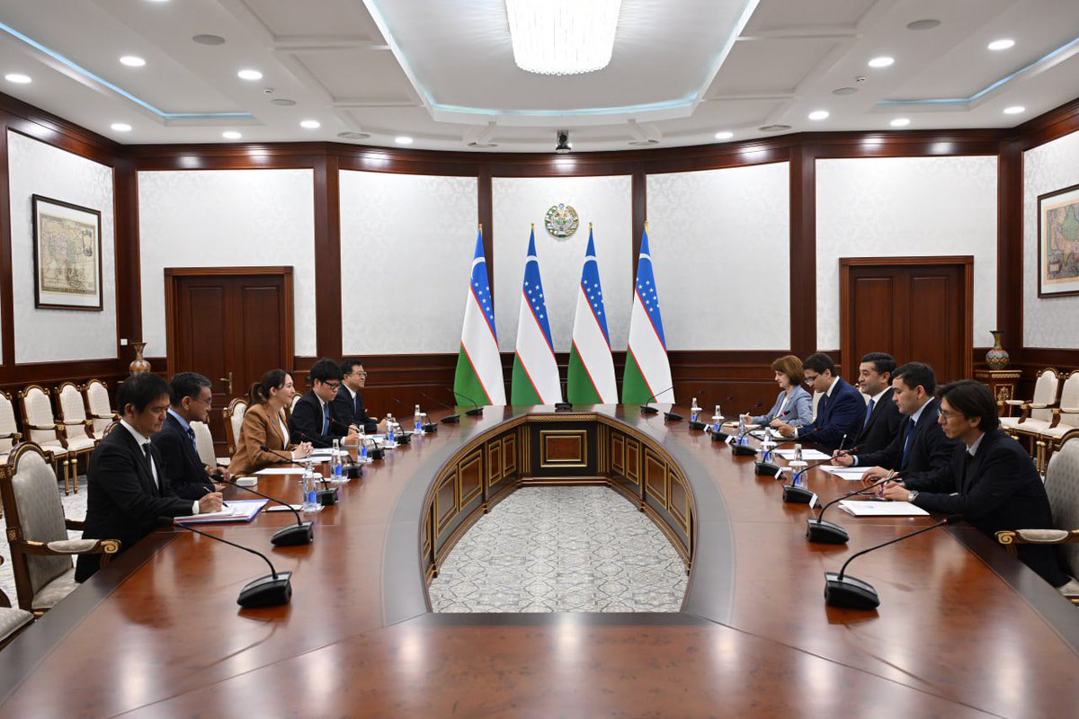 FM_Saidov's tweet image. Had a substantive meeting with H.E. Arfia Eri, Vice-Minister for Foreign Affairs of #Japan. 

Discussed the consistent development of the comprehensive strategic partnership and identified specific steps to implement the agreements reached during the highest-level visit.