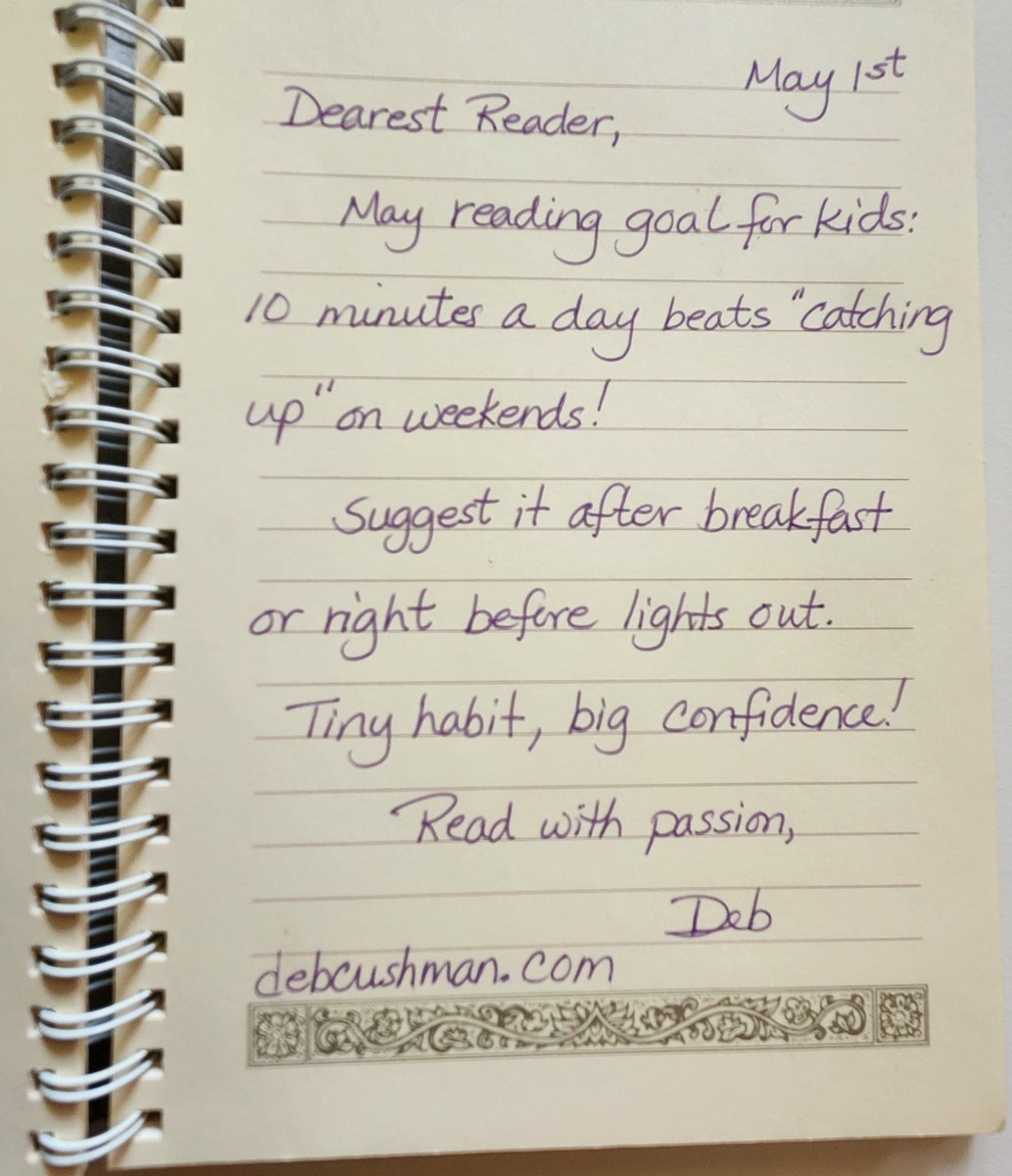 DebCushman's tweet image. Do you set reading goals?
#reading #kidsbooks