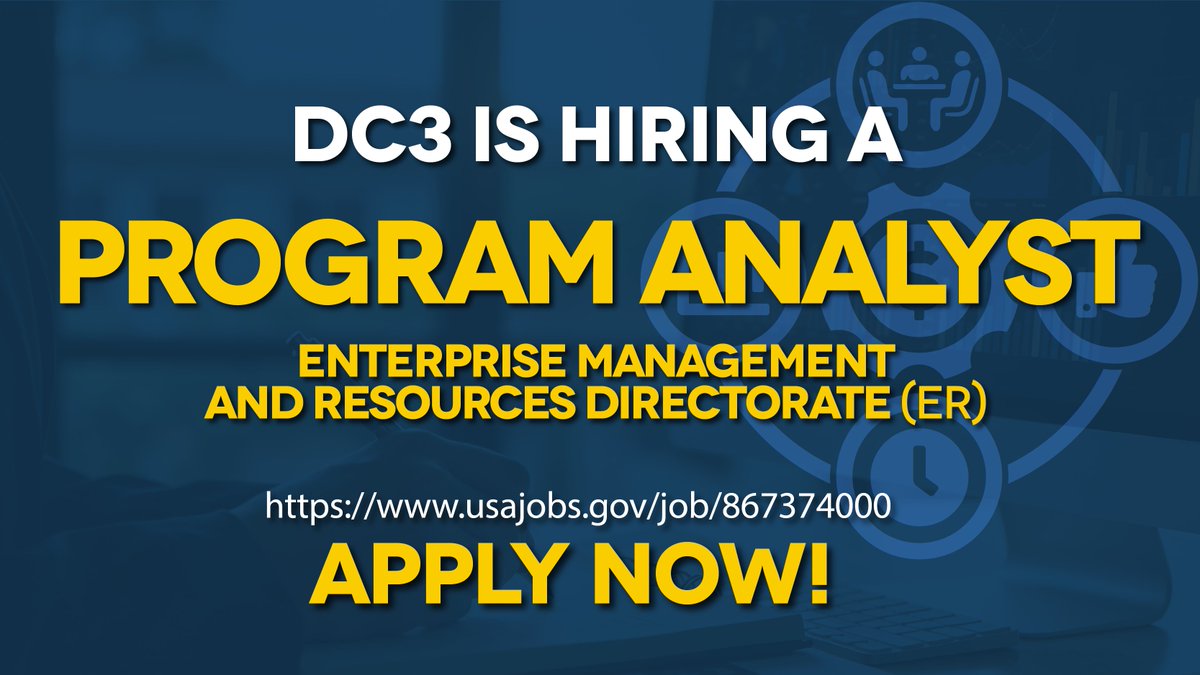DC3Forensics's tweet photo. Your Expertise, Our Mission!

DC3 is #NowHiring a Program Analyst! Support mission critical programs that power DoW’s cyber mission. Step into impact.

Apply here: https://t.co/9VtovNbQoH

#GovJobs #ProgramAnalyst #DC3Careers https://t.co/sLdiiU3tl0