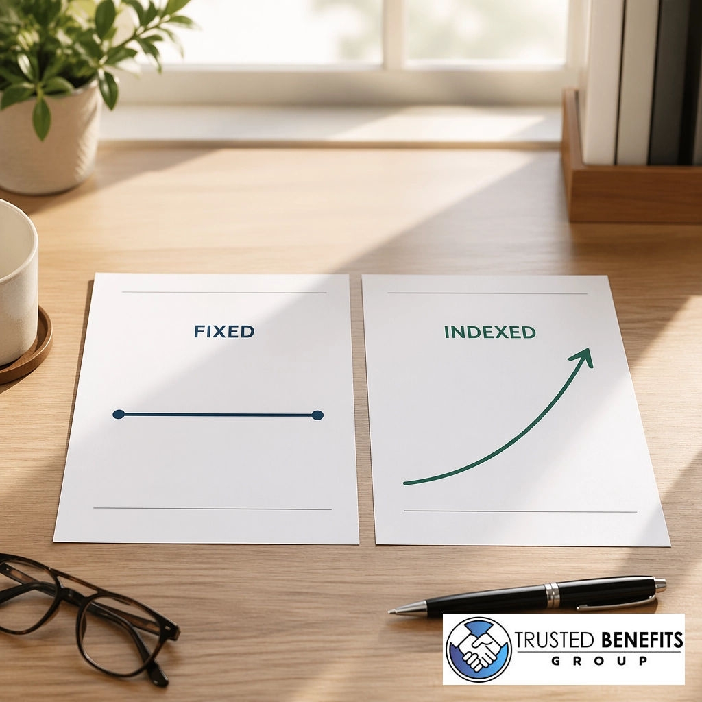 trusted_agency's tweet image. Confused by annuity options? Let's clear the air! 💡

Fixed = steady growth.
Indexed = market-linked potential.

We bring clarity to your path. 🛡️ Call 281-930-5944 to find your fit!

Which path fits your goals?

#Annuities #FinancialClarity #Retirement #Insurance