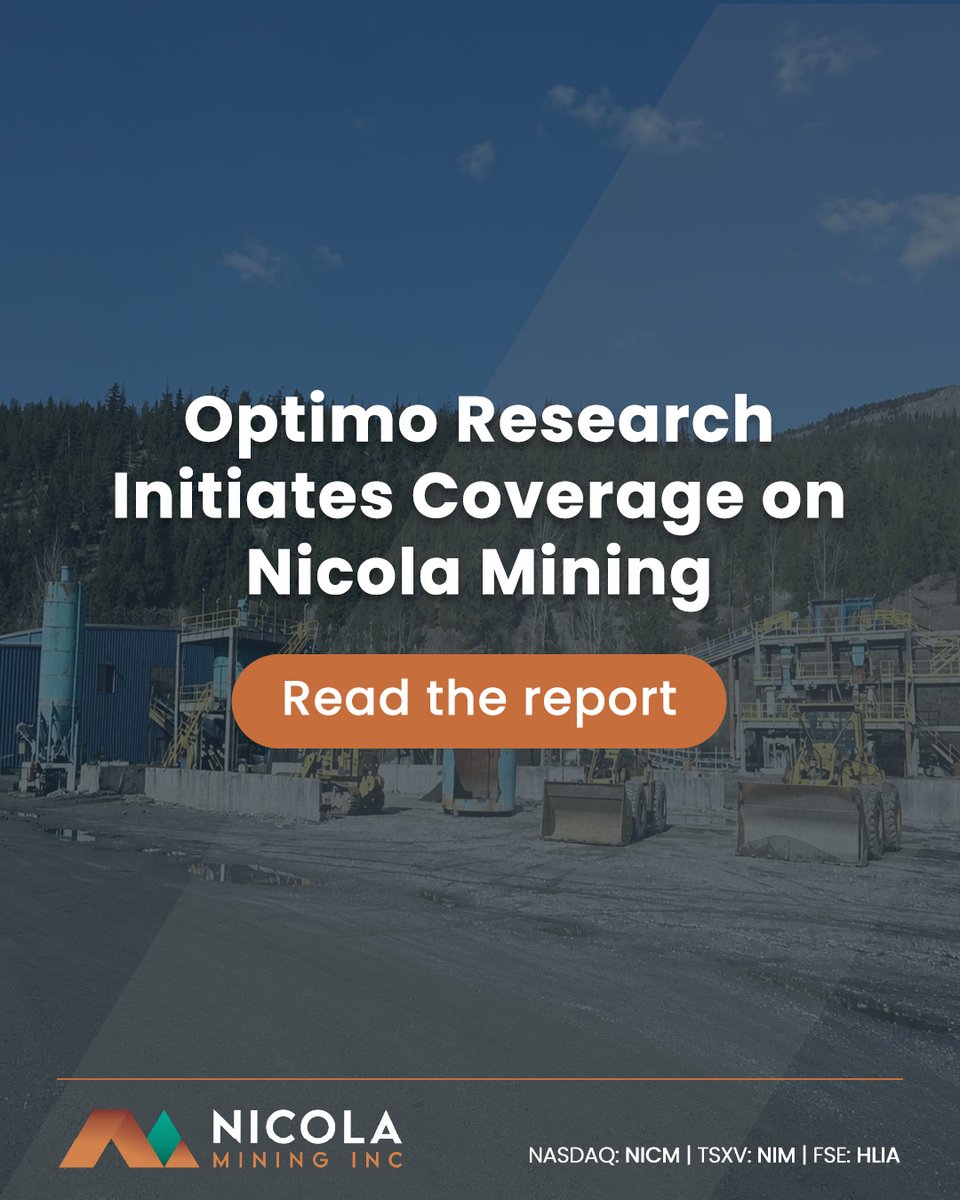 Nicola Mining Inc. (NIM.V) on TSX-V tweet media