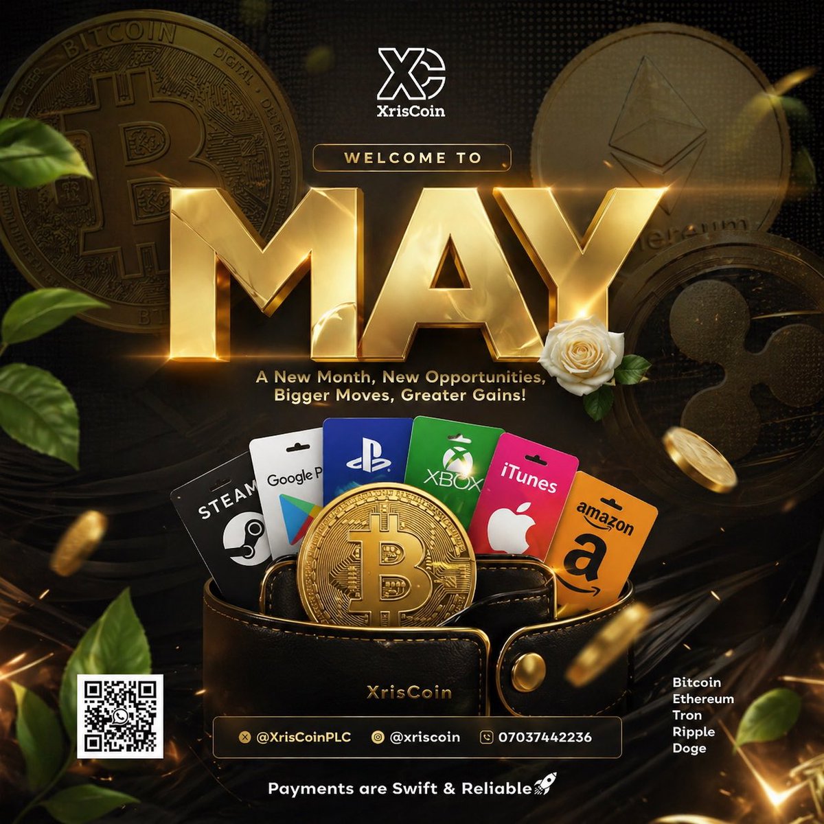 XrisCoinPLC's tweet photo. Welcome #May https://t.co/5a5XT6Zi5X