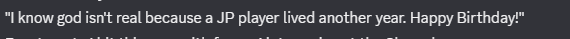 In the wise words of a friend